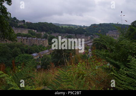 Hebden Bridge. John O'Groats (Duncansby head) zu den Ländern Ende Ende Trail zu beenden. England. Großbritannien Stockfoto