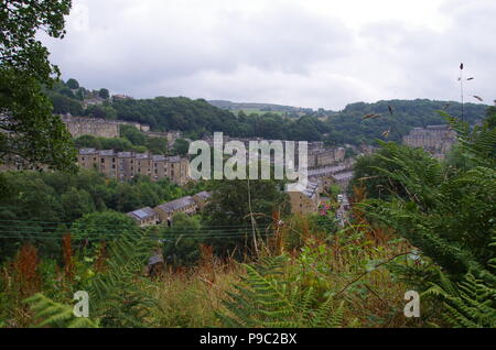 Hebden Bridge. John O'Groats (Duncansby head) zu den Ländern Ende Ende Trail zu beenden. England. Großbritannien Stockfoto