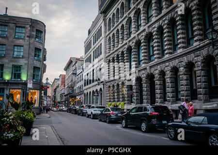 Der hl. Paulus Straße Old Montreal Tag Zeit Stockfoto