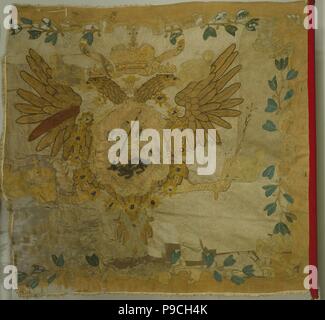 Saint George Flagge der Infanterie Regiment bei der Anna Ioannovna. Museum: Staatliche Eremitage, St. Petersburg. Stockfoto