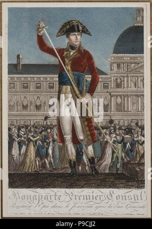 Napoleon Bonaparte als Ersten Konsul. Museum: private Sammlung. Stockfoto