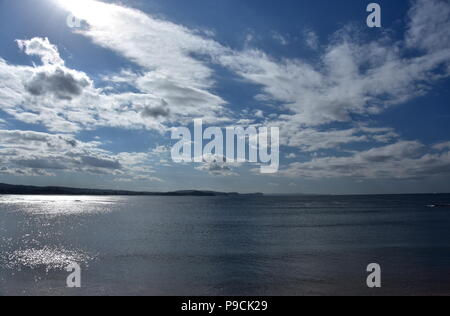 Panoramablick auf die nördlichen Strände von Long Reef Vorgewende (Sydney, NSW, Australien). Stockfoto