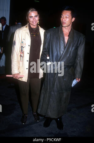 CULVER CITY, CA - 18. März: Schauspielerin Margaux Hemingway besucht Screening von "Basic Instinct" am 18. März 1992 bei Sony Studios in Culver City, Kalifornien. Foto von Barry King/Alamy Stock Foto Stockfoto