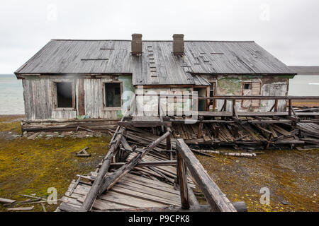 Verlassenen russischen Arktis Station, Nowaja Semlja Stockfoto