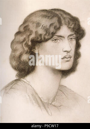 Rossetti, Dante Gabriel - Jane Morris 1. Stockfoto