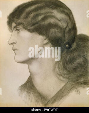 Rossetti, Dante Gabriel - Mrs William Morris (Jane Burdon) 4 Stockfoto