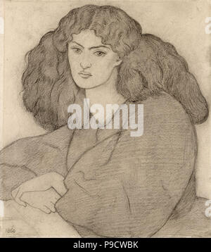 Rossetti, Dante Gabriel - Porträt von Frau William Morris, geborene Jane Belastung Stockfoto