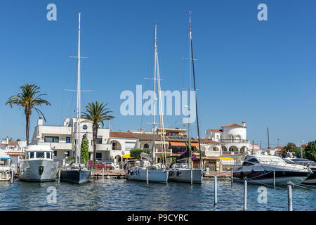 Empurabrava auf Kap Creus an der Costa Brava Spanien Stockfoto