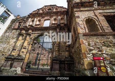 Historische Ansichten aus dem cacsco Viejo in Panama City Panama Stockfoto
