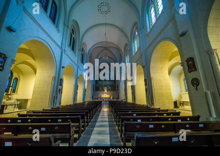 Innenraum der Iglesia San Francisco De Asis, der Heilige Franz von Assisi Kirche in Panama City Panama bereit zum Weltjugendtag (WJT) 2019 Stockfoto