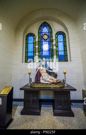 Innenraum der Iglesia San Francisco De Asis, der Heilige Franz von Assisi Kirche in Panama City Panama bereit zum Weltjugendtag (WJT) 2019 Stockfoto