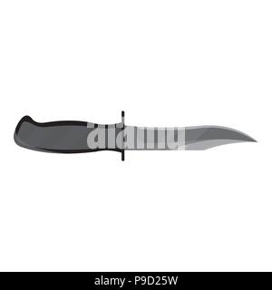 Militärischen Kampf Messer Symbol monochrom. Einzige Waffe Symbol aus der großen ammunitio, Arme monochrom. Stock Vektor