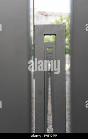 Grau metak Bau abstrakte Sicht weite Einstellung close up Stockfoto