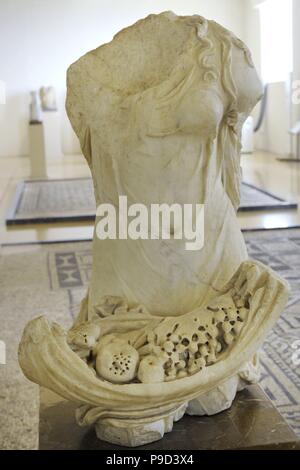 Pomona. Göttin der fruchtbaren Fülle.  Mitte des zweiten 1. Jahrhundert n. Chr.. Spanien. Nationales Archäologisches Museum. Tarragona. Katalonien, Spanien. Stockfoto