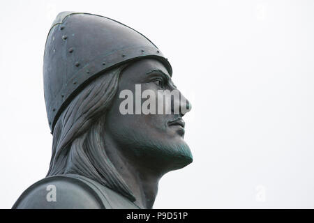 Erik der Rote Statue, Grönland Stockfoto
