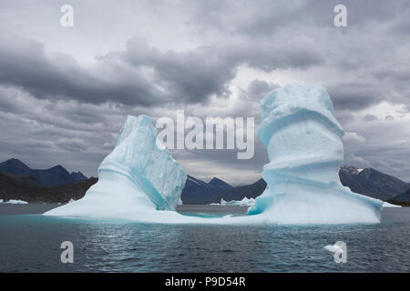 Eisberge im Südlichen Grönland Stockfoto