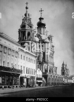 Die Kirche der Gottesmutter von der Jungfrau im Pokrovka Street in Moskau. Museum: Staatliche Russische Film und Foto Archiv, Krasnogorsk. Stockfoto