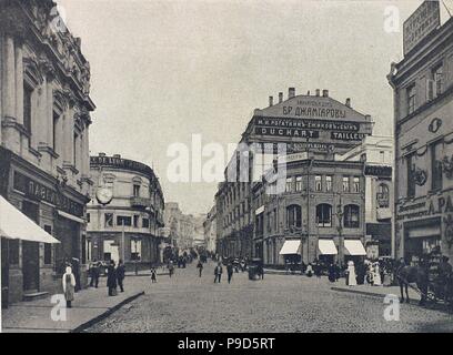 Kuznetsky Most (Schmied's Bridge) in Moskau. Museum: Staatliche Russische Film und Foto Archiv, Krasnogorsk. Stockfoto