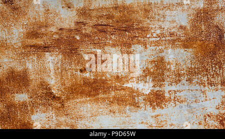 Abstrakte korrodierte bunte Rostiges Metall Hintergrund, rostiges Metall Textur Stockfoto