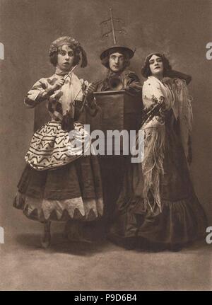 Bronislava Nijinska, Kobelev und Ludmila Shollar im Ballett Petruschka von I. Strawinsky. Museum: private Sammlung. Stockfoto