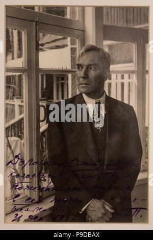 Porträt des Dichters und Schriftstellers Boris Pasternak (1890-1960). Museum: Staatliche Zentrale Literarische Museum, Moskau. Stockfoto