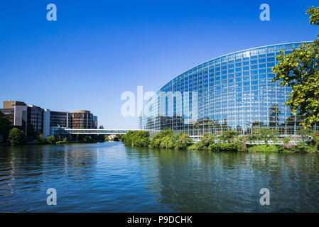 Straßburg, das Europäische Parlament Gebäude, Gebäude Louise Weiss, Ill, Elsass, Frankreich, Europa, Stockfoto