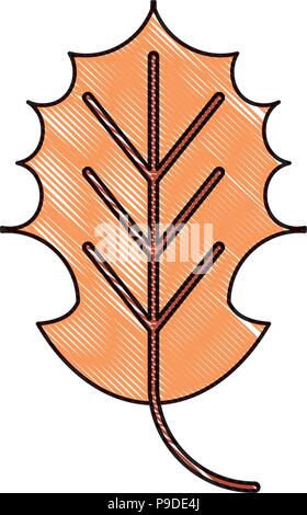 Trockene Blätter Symbol auf weißem Hintergrund, Vector Illustration Stock Vektor
