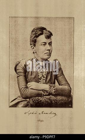 Portrait des Mathematikers Vasilyevna Sofia Kovalevskaya (1850-1891). Museum: Russian State Library, Moskau. Stockfoto