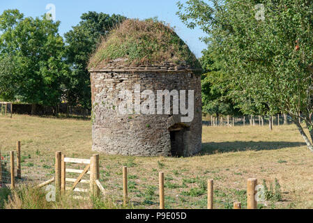 Eine alte Taubenschlag für Tauben und Tauben in einer Devonshire Feld Bigbury, South Devon, Großbritannien Stockfoto