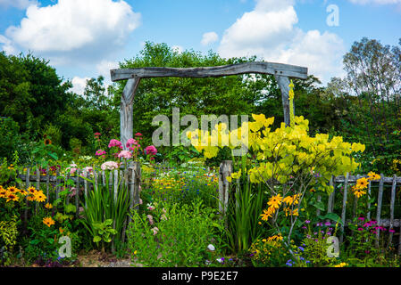 (New Forest Lavendelgärten, Wiltshire, England) Stockfoto