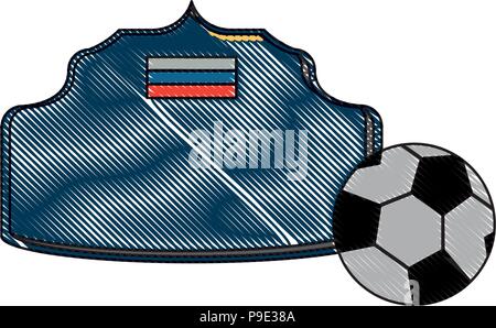 Fußball Match Anzeiger Symbol auf weißem Hintergrund, Vector Illustration Stock Vektor