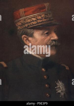 Fernand de Langle de Cary (1849-1927), General del Ejército francés Durante La Primera Guerra Mundial. Grabado de 1923. Stockfoto