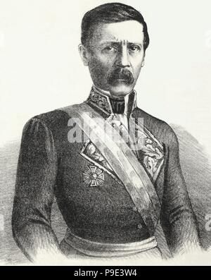 Juan Zabala de la Puente (1804-1879), Militar y político Español. Stockfoto