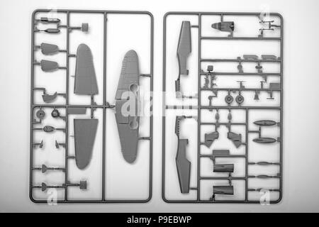 Airfix Messerschmitt Bf-109 Modell Flugzeuge Stockfoto