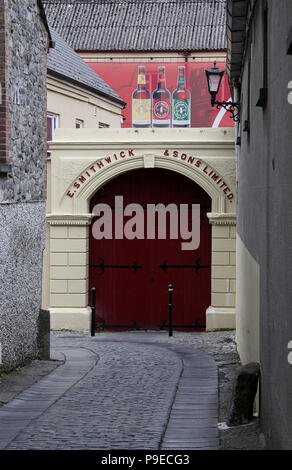 Smithwicks Erfahrung an der alten Brauerei in Kilkenny Stockfoto