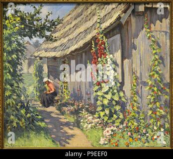 Petras Kalpokas (1880-1945). Litauische Maler. Blumen von der Fischerhütte in Palanga, 1932. National Gallery Kunst Vilnius, Litauen. Stockfoto