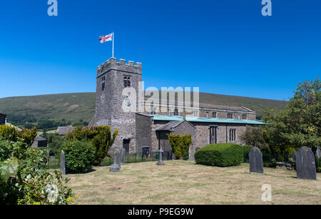 St Andrews Anglian Kirche in der Cumbria Dorf Dent. Stockfoto