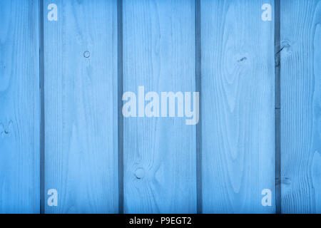 Blau Holzbretter hautnah. Textur und Hintergrund Stockfoto