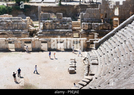 Griechisch-römischen Amphitheater der Antike Myra in der Türkei Stockfoto