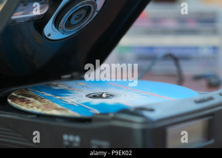 Tragbarer CD-Player Stockfoto