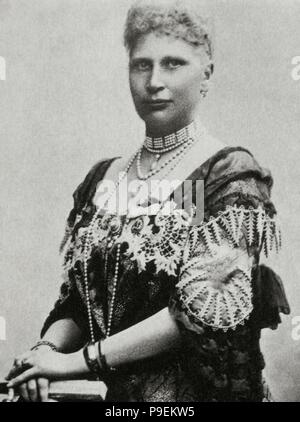 Louise von Schweden (1851-1926). Königin von Dänemark als die Frau von König Friedrich VIII. Porträt. Fotografie. Stockfoto