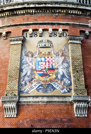 Wappen, Budapest, Ungarn Stockfoto