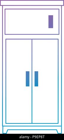 Büro boockcase Holz- leer Stock Vektor