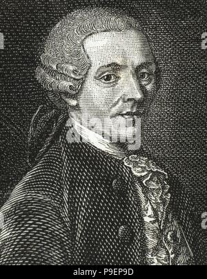 Joseph Haydn (1732-1809). Österreichischen Komponisten. Porträt. Gravur von R.Cremer, 1885. Stockfoto