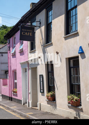 Rick Steins Cafes und Geschäften und Cafés in Middle Street Padstow Cornwall GROSSBRITANNIEN Stockfoto