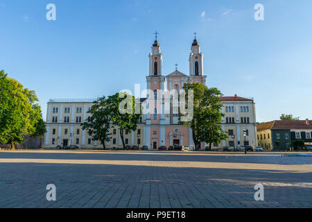 Litauen, alten Kirche von St. Francis Xavier in der Altstadt von Kaunas Stockfoto