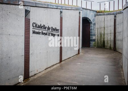 Active Military Base citadelle Quebec City Kanada Stockfoto