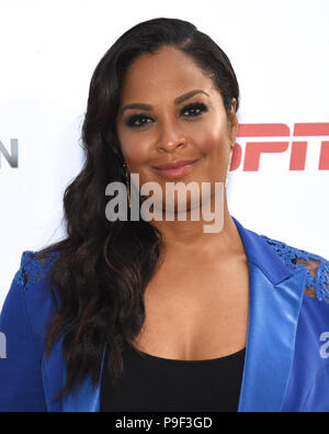 Los Angeles, Kalifornien, USA. 17. Juli 2018. LAILA ALI besucht die 4. jährliche Sport humanitären Auszeichnungen bei LA LIVE DER Novo in Los Angeles. Credit: Billy Bennight/ZUMA Draht/Alamy leben Nachrichten Stockfoto