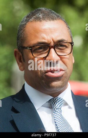 London, Großbritannien. Juli 2018 18. James geschickt, britische Konservative MP für Braintree in Westminster außerhalb des Parlaments Credit gesehen: Amer ghazzal/Alamy leben Nachrichten Stockfoto