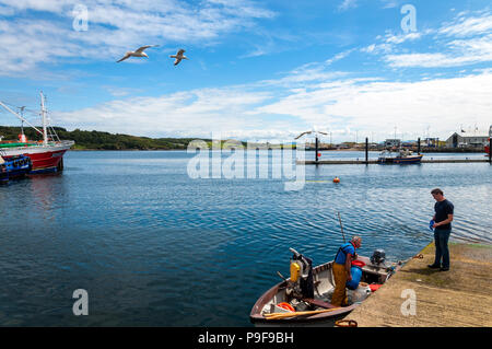 Howth, County Donegal, Irland Wetter. Juli 2018 18. Einen warmen sonnigen Tag auf der Irland, Nord - West Coast. Credit: Richard Wayman/Alamy leben Nachrichten Stockfoto